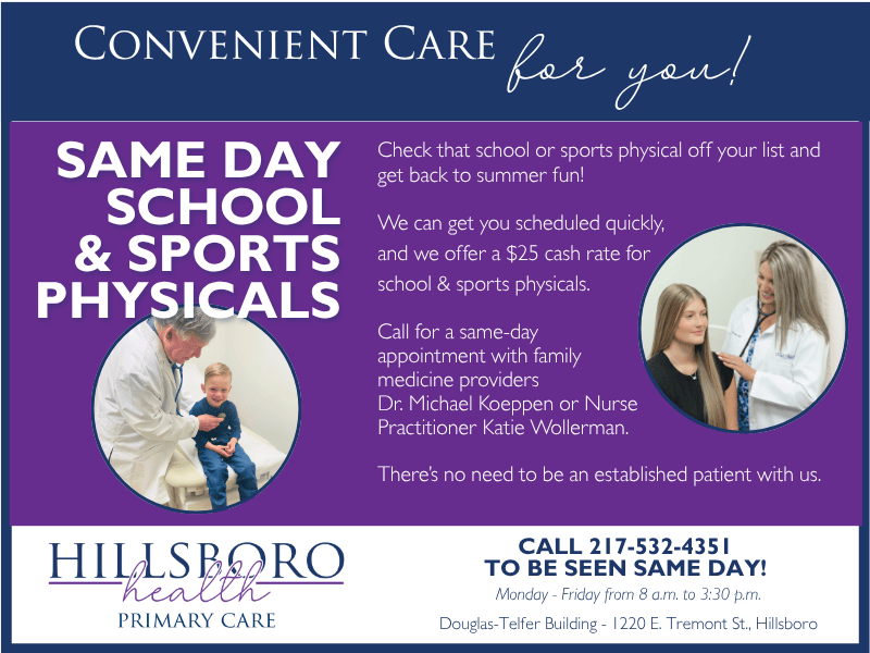 Same Day School & Sports Physical Flyer