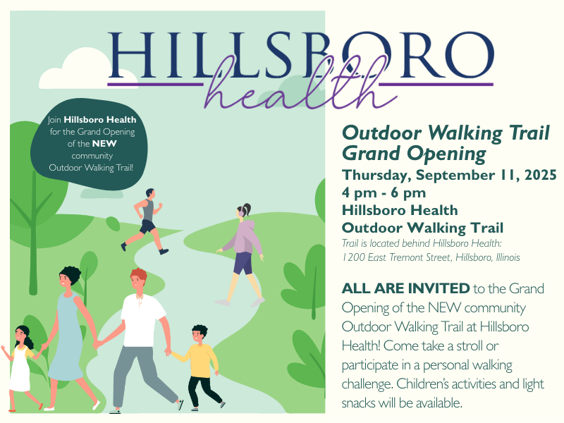 Community Walking Trail Grand Opening Flyer