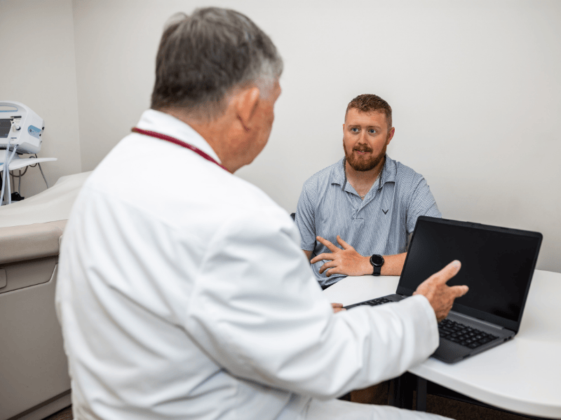 Primary Care Provider and Man