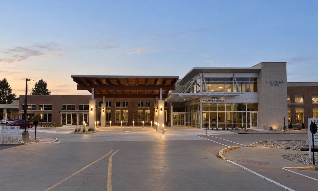 Hospital Main Entrance Open